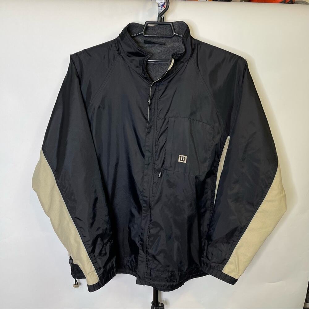 Wilson Fleece Lined Windbreaker Jacket Size XL Men’s